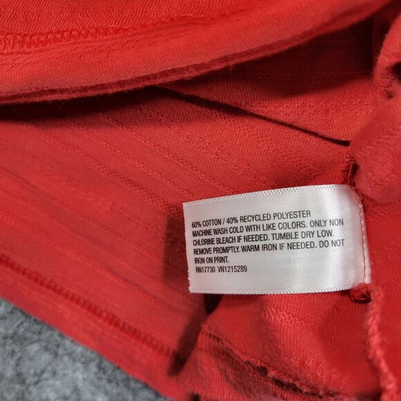 Goodfellow Men T shirt Small Textured Standard Fit Casual Orange Short Sleeve - Picture 3 of 6